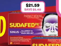 Priceline Sinus + allergy & pain relief offer