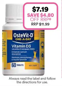 Priceline One-a-day vitamin d3 offer