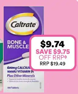 Priceline Bone & muscle offer