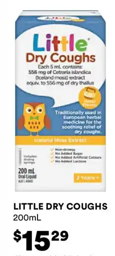 Priceline Little dry coughs offer