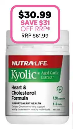 Priceline Kyolic heart & cholesterol formula offer