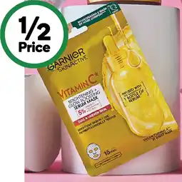 Woolworths Garnier Skin Active Vitamin C Sheet Face Mask offer