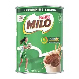 Woolworths Nestle Milo Less Sugar 395g or Milo 460g offer