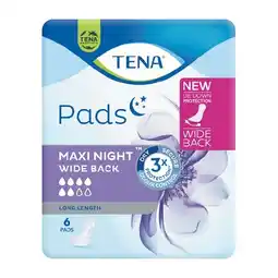 Woolworths Tena Maxi Night Pads Long Length Pk 6 offer