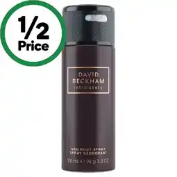 Woolworths David Beckham Deodorant Body Spray 150ml offer