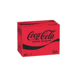 Woolworths Coca-Cola Classic, Diet or Zero Sugar Soft Drink Varieties 30 x 375ml offer