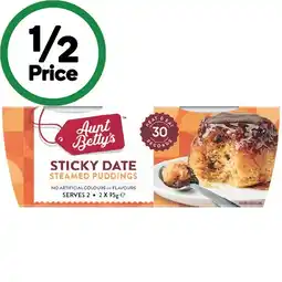 Woolworths Aunt Betty’s Pudding offer
