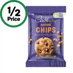Woolworths Cadbury choc chips, melts or blocks offer