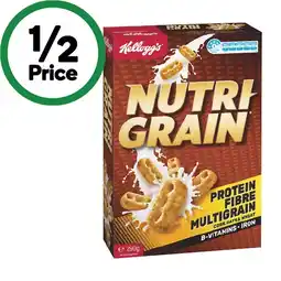 Woolworths Kellogg’s nutri-grain offer