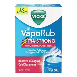 Woolworths Vicks VapoRub Extra Strong 50g offer