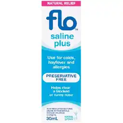 Woolworths Flo Saline Spray 30ml offer