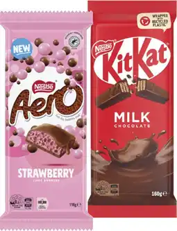 Coles Nestlé Block Chocolate 118g-180g offer