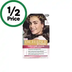 Woolworths L’Oreal Excellence Creme Permanent Hair Colour offer
