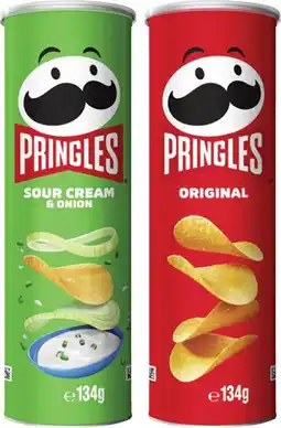 Coles Pringles Potato Crisps 118g-134g offer