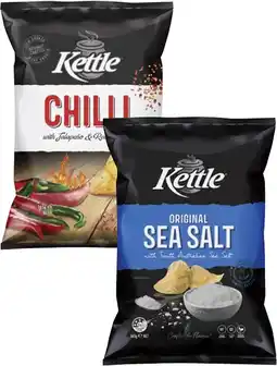 Coles Kettle Potato Chips 165g offer