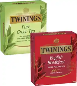 Coles Twinings Tea Bags 80 Pack-100 Pack offer