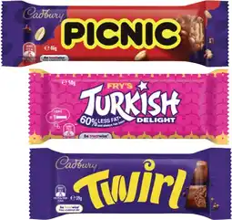 Coles Cadbury Chocolate Bar 30g-55g offer