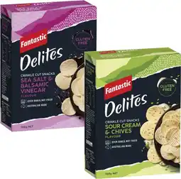 Coles Fantastic Delites Rice Crackers 100g offer