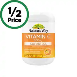 Woolworths Nature’s Way Vitamin C Chewable Tablets Pk 320 offer