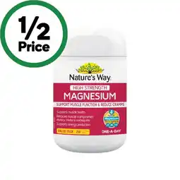 Woolworths Nature’s Way High Strength Magnesium Tablets Pk 250 offer