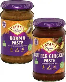 Coles Patak's Curry Paste 283g-312g offer