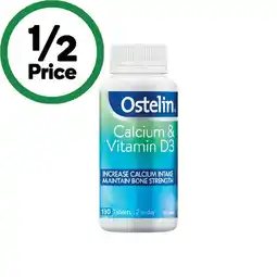 Woolworths Ostelin Calcium & Vitamin D3 Tablets Pk 130 offer