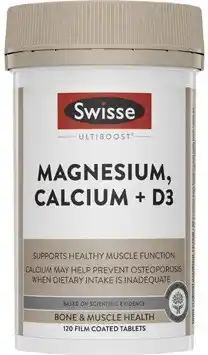 Coles Swisse Ultiboost Magnesium, Calcium + D3 Tablets 120 Pack offer