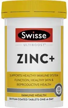 Coles Swisse Ultiboost Zinc+ Tablets 120 Pack offer