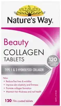 Coles Nature's Way Beauty Collagen Tablets 120 Pack offer
