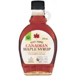 Woolworths Woolworths 100% Canadian Maple Syrup offer