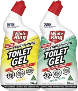 Coles White King Power Toilet Cleaning Gel 700mL offer