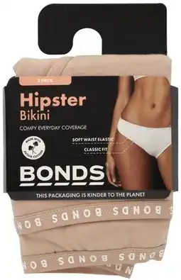 Coles Bonds Women's Hipster Bikini Brief 2 Pack offer