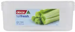 Coles Décor Tellfresh Container 2 Litre offer