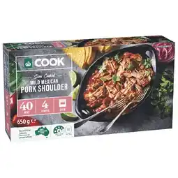 Woolworths Woolworths COOK Slow Cooked Mild Mexican Pork Shoulder offer