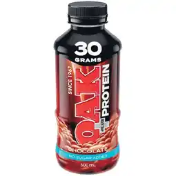 Woolworths Oak Plus Protein Flavoured Milk offer