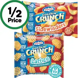 Woolworths Birds Eye Golden Crunch Sidewinders or Lattice Potato Chips offer