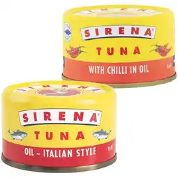 Woolworths Sirena Tuna offer