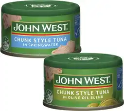 Coles John West Tuna Tempters 95g offer