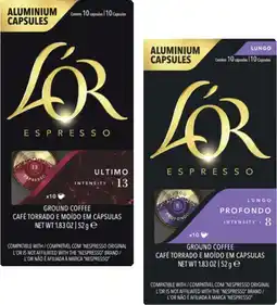 Coles L'Or Nespresso Compatible Coffee Capsules 10 Pack offer