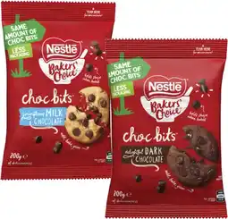 Coles Nestlé Baking Chocolate Bits 200g offer