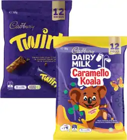 Coles Cadbury Sharepack 120g-180g offer