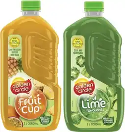 Coles Golden Circle Cordial 2 Litre offer