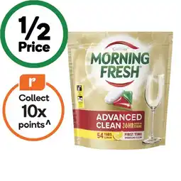 Woolworths Morning Fresh Advanced Clean Dishwasher Tablets Pk 54 offer
