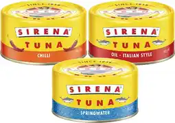 Coles Sirena Tuna 185g offer