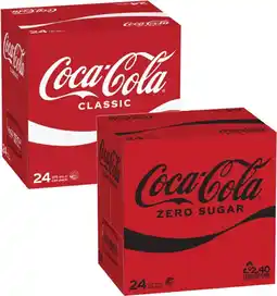 Coles Coca-Cola Soft Drink 24x375mL offer
