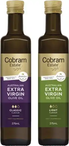Coles Cobram Estate Extra Virgin Olive Oil 375mL offer