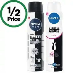 Woolworths Nivea Aerosol Antiperspirant Deodorant offer