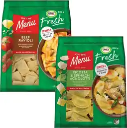 Coles NEW On The Menu Filled Pasta 600g offer
