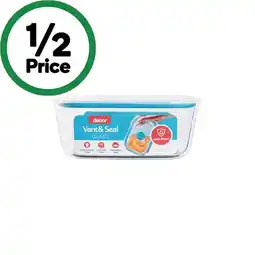 Woolworths Decor Vent & Seal Glass Oblong 1 Litre offer