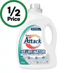 Woolworths Biozet Attack Plus Laundry Liquid 2 Litre or Powder 2 kg offer